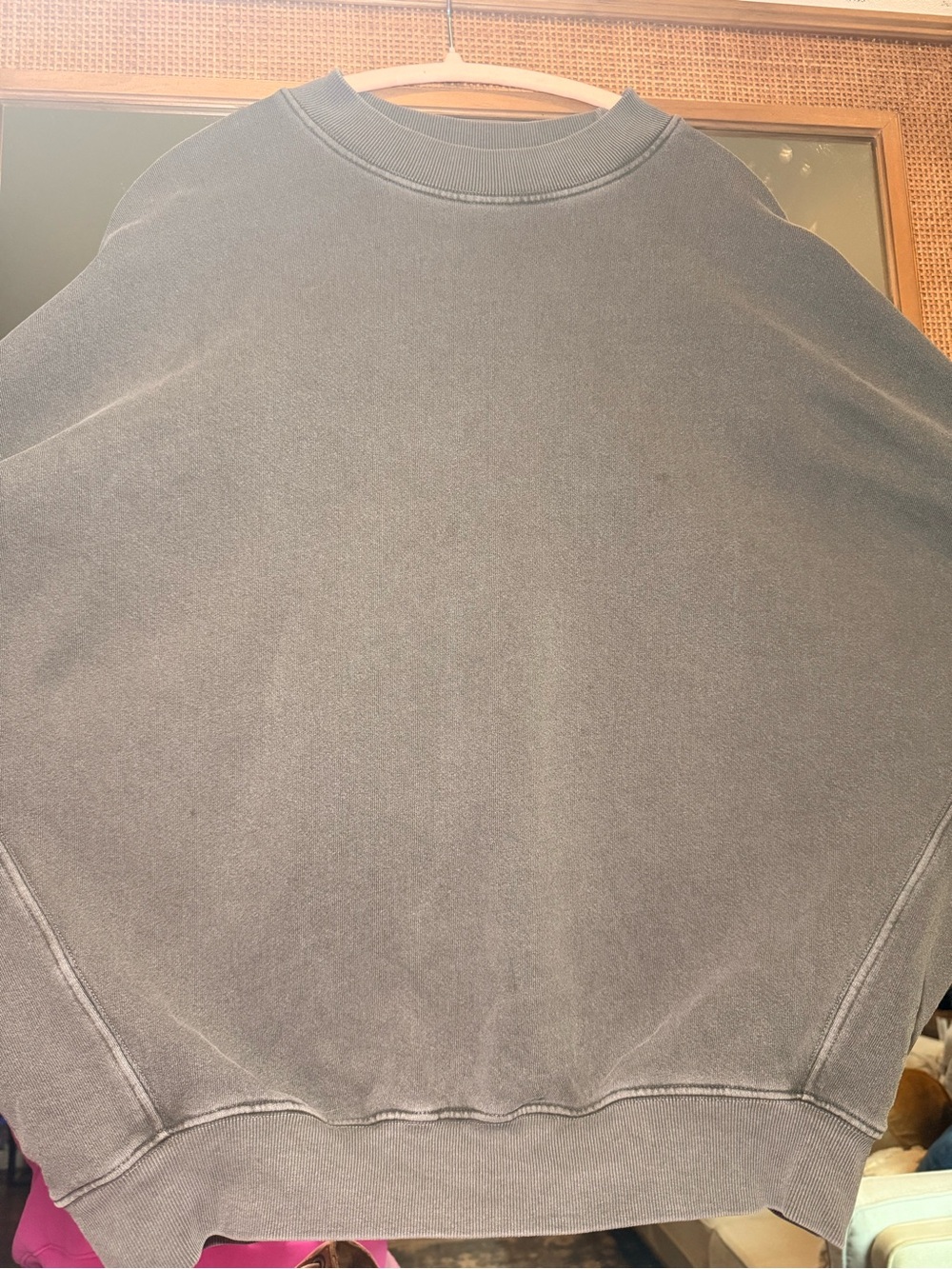 Joah Brown Crewneck Sweatshirt Sage Green French Terry - Picture 5 of 13